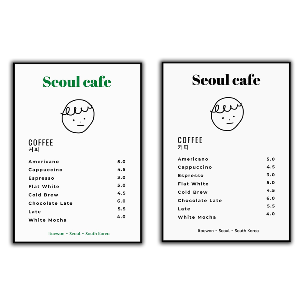 Korean Lifestyle Aesthetic - Seoul Cafe Print Wall Art Printbaar