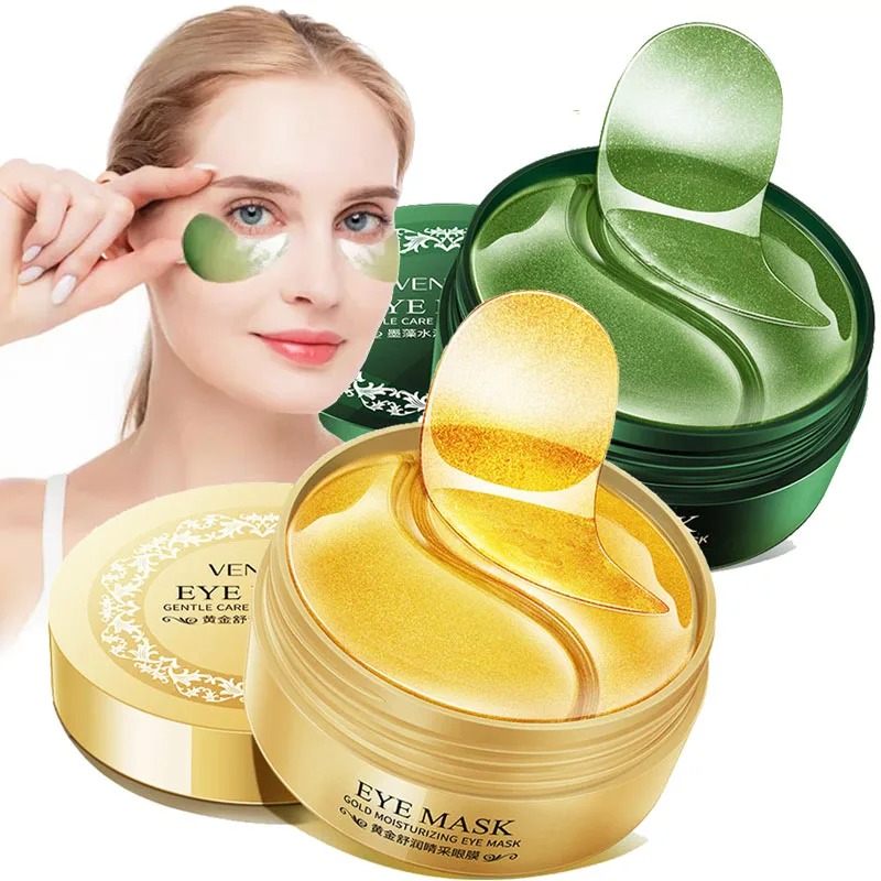 Sheet Mask Collagen - 60 stuks/doos Zeewier Gouden Collageen Oogmasker