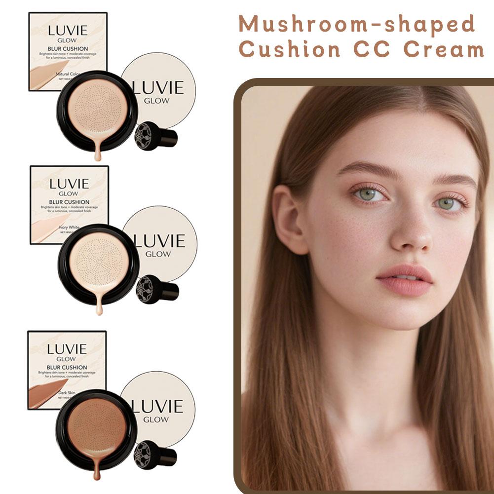 Bb Cushion Korean - LUVIE GLOW Koreaanse Mushroom Puff Luchtkussen