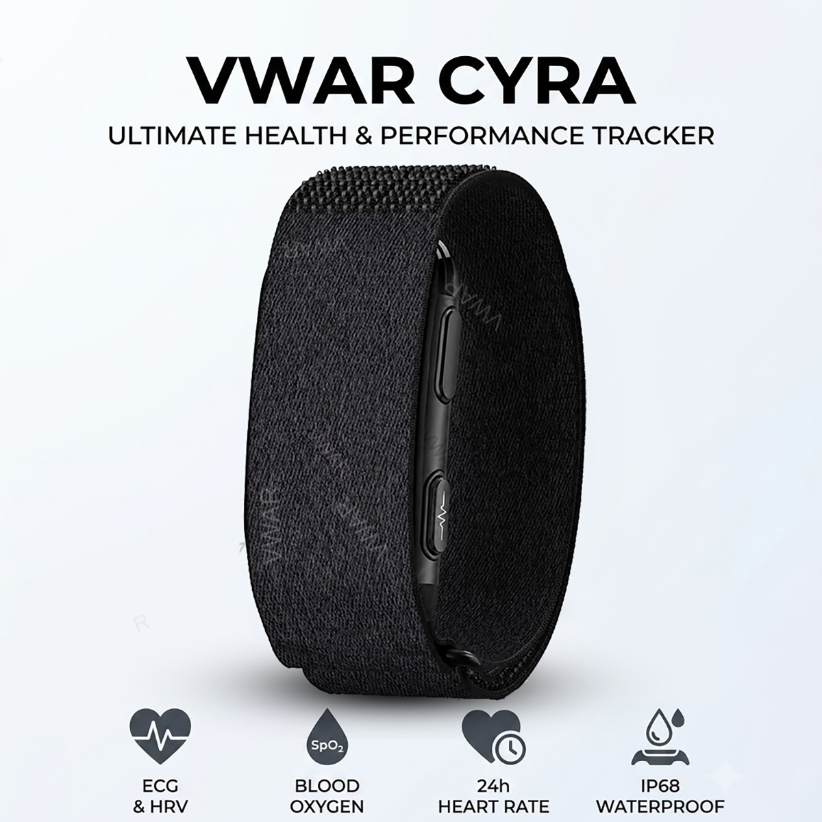 Korean Health Lifestyle - VWAR CYRA Schermloze Fitness Tracker ECG+HRV