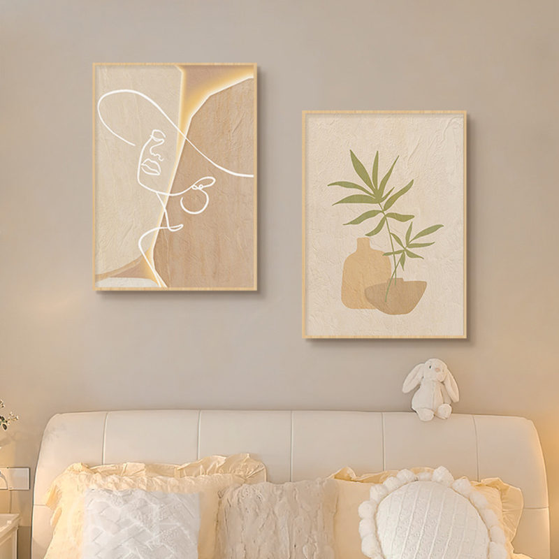Houten crèmekleurige abstracte - Korean Lifestyle Aesthetic recensie en prijs