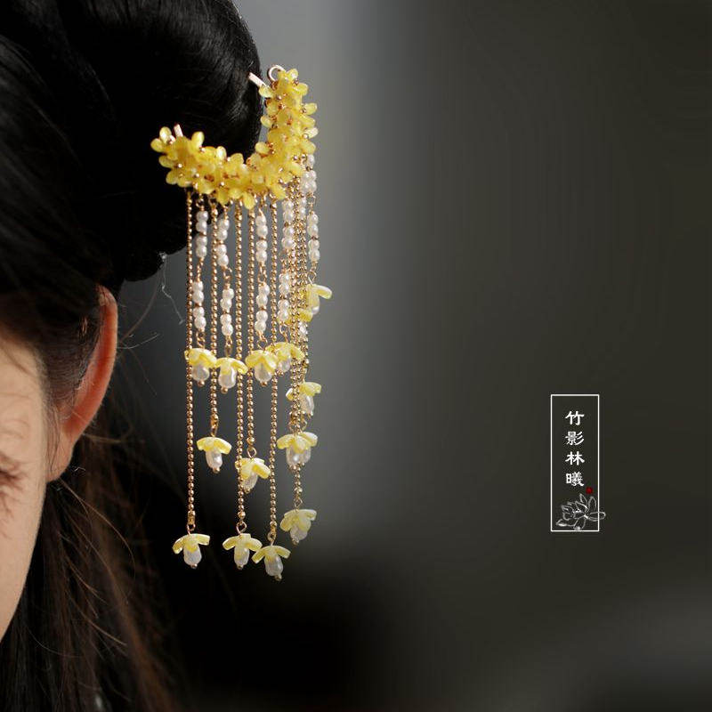 Oud-stijlige Osmanthus haarspe - Hanbok Hair Pin recensie en prijs