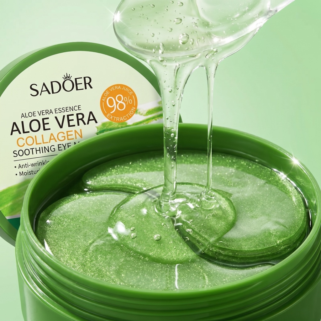 60pcs Aloë Vera Collageen Oogm - Sheet Mask Collagen recensie en prijs