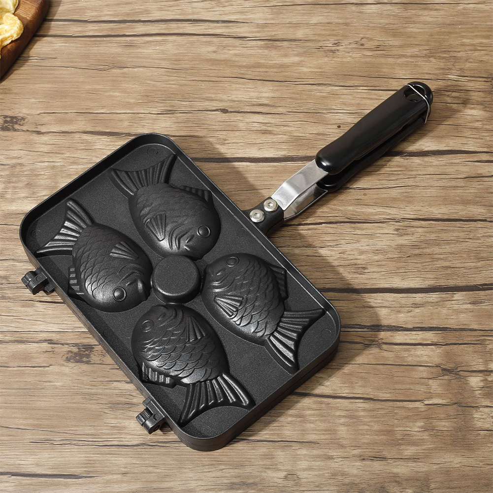 Vier Visvormige Taiyaki Desser - Tteokbokki Rice Cake recensie en prijs